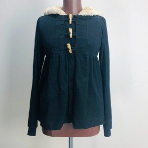 Girls Black Baby Doll Hoodie